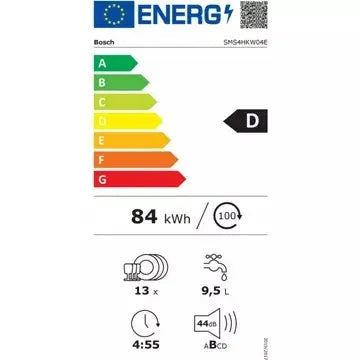 Lave vaisselle 60 cm BOSCH SMS4HKW04E Serenity Serie 4 Silence Plus