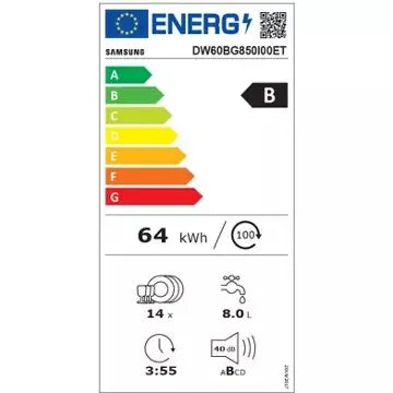 Lave vaisselle encastrable SAMSUNG DW60BG850I00