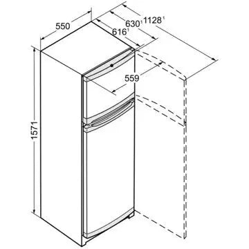 Réfrigérateur 2 portes LIEBHERR CTPele251-26