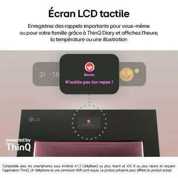 Réfrigérateur combiné LG GBG7190CEV InstaView