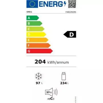 Réfrigérateur combiné SMEG FAB32ROR5