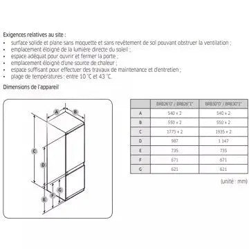 Réfrigérateur combiné encastrable SAMSUNG BRB26705EWW Metal Cooling